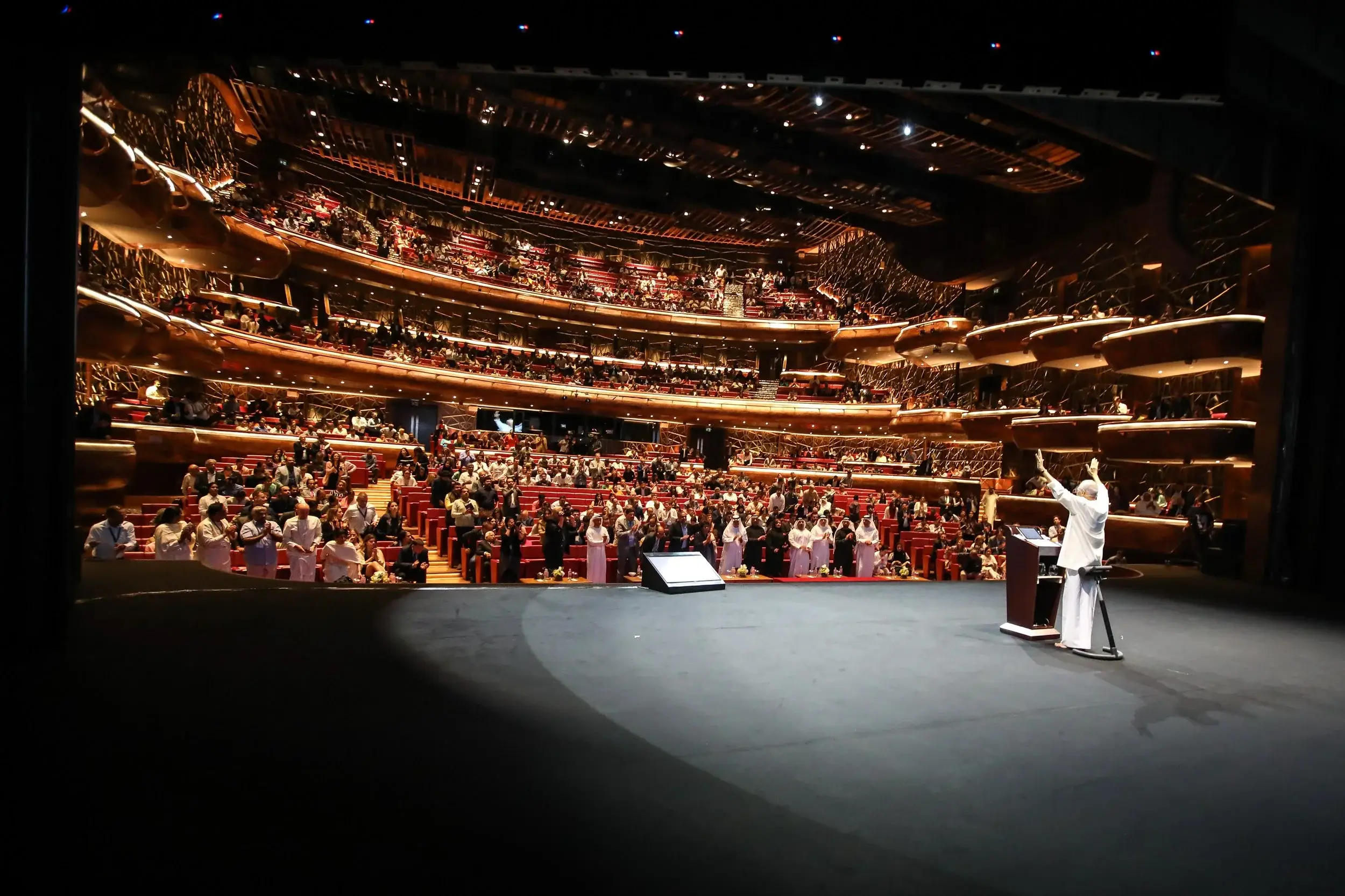 Keynote stage — Dubai Opera, event videography